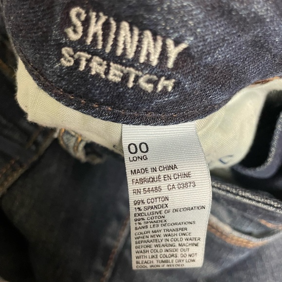 American Eagle Outfitters skinny stretch 00 long jeans like new - Picture 5 of 5